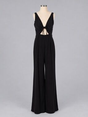 Jill Jill Stuart Black Wide Leg Cutout Jumpsuit Size 2